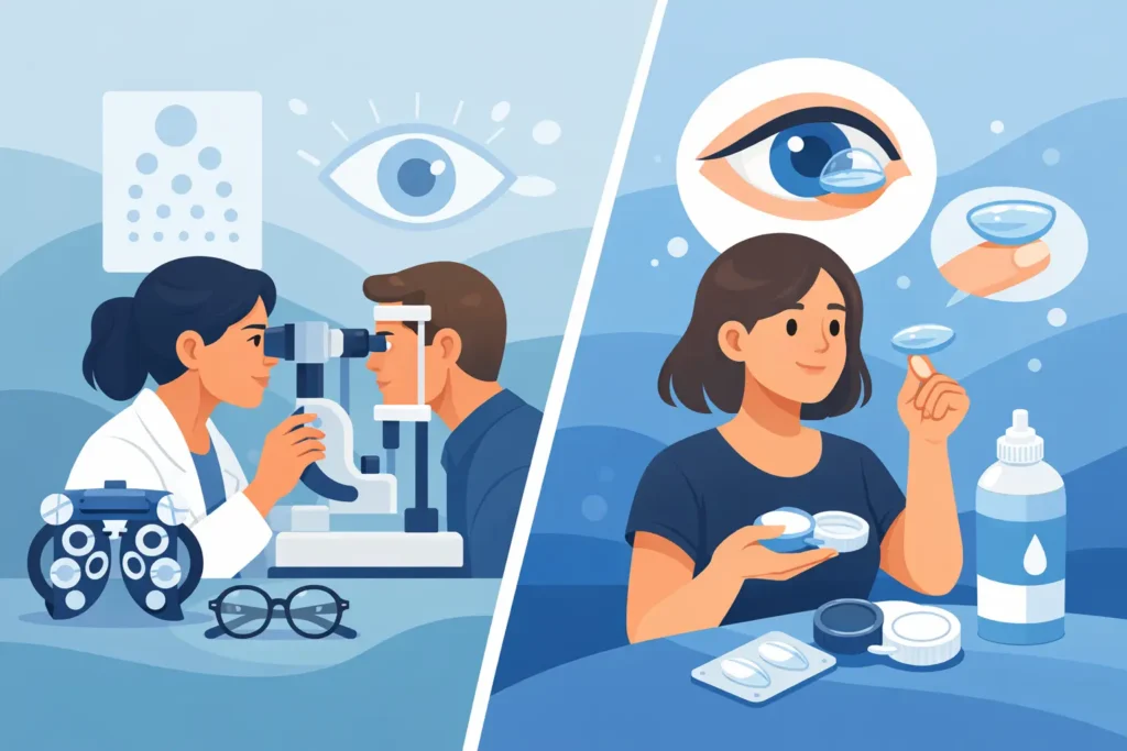 Comprehensive Eye Exam vs Contact Exam