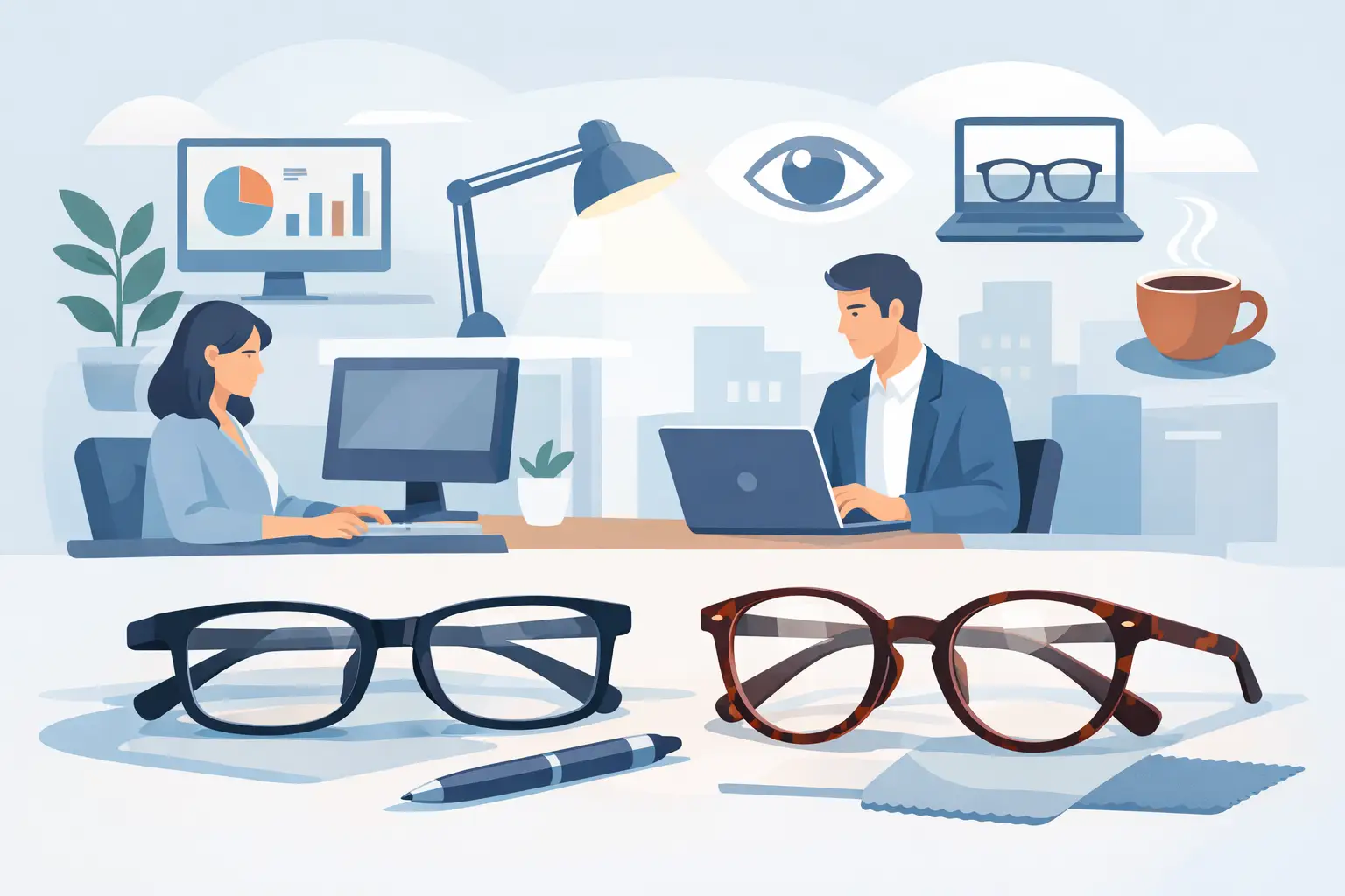 Best Glasses for Office Work: What Helps