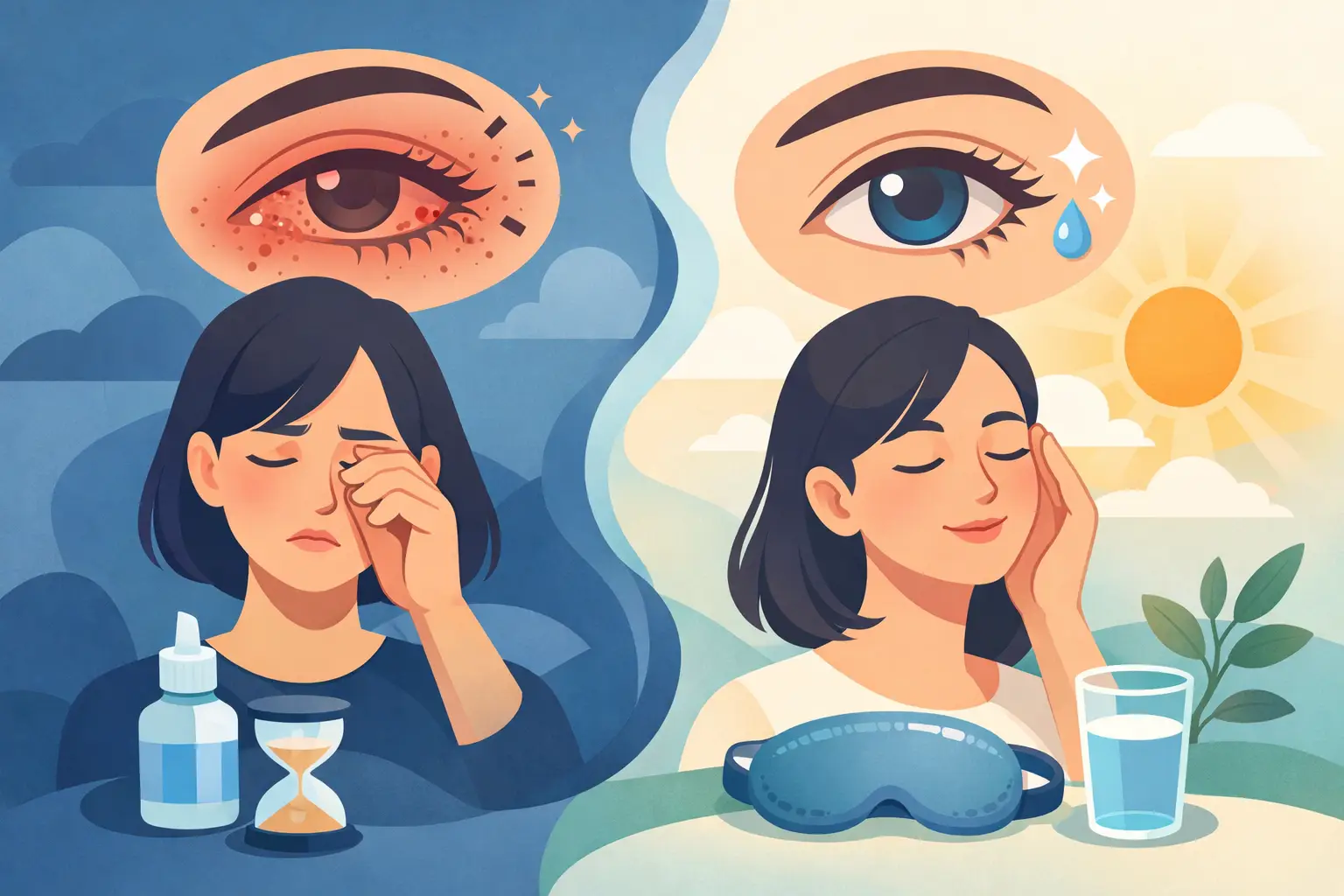 How to Relieve Gritty Eyes and Get Comfortable