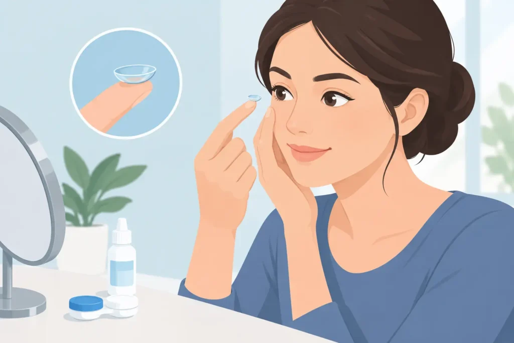 How to Insert Contact Lenses Without the Stress